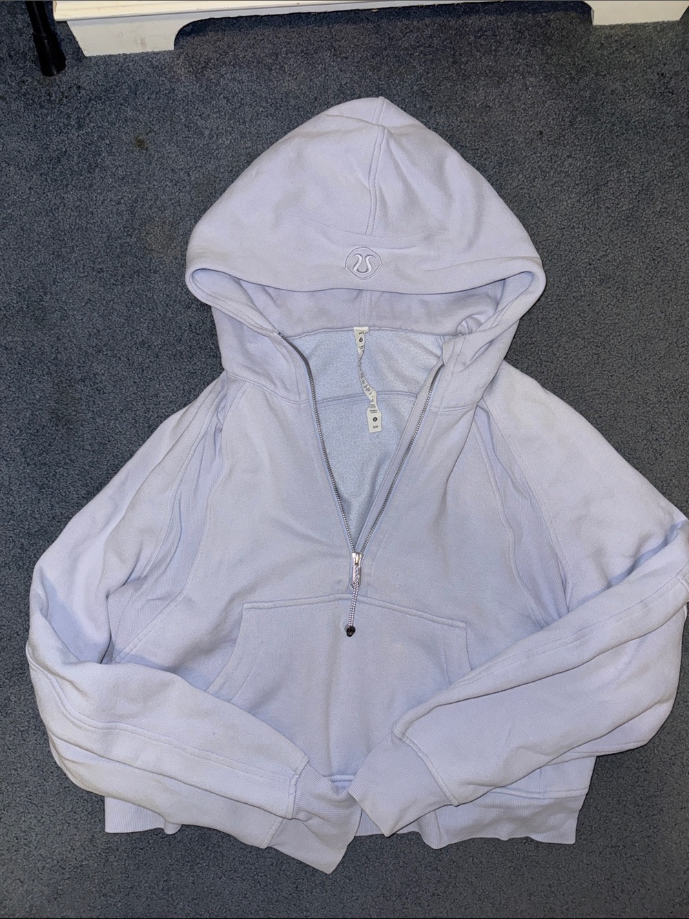 lululemon athletica Scuba Oversized Half-Zip Hoodie in Pastel Blue